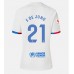 Barcelona Frenkie de Jong #21 Kopio Vieras Pelipaita 2023-24 Lyhyet Hihat